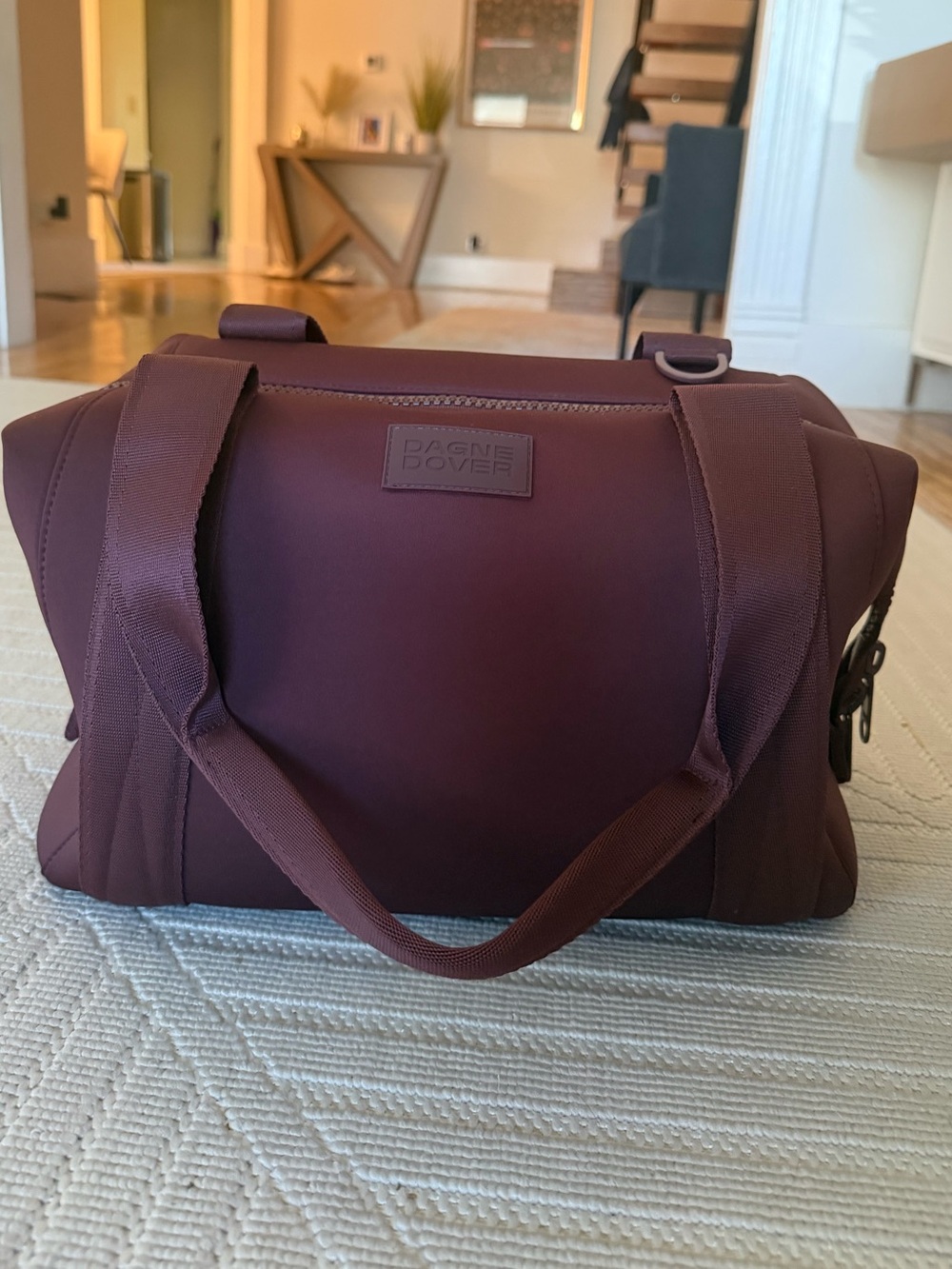 Dagne Dover Landon Neoprene Carryall Bag - Medium Size Ancho color- New in Box - Picture 7 of 10
